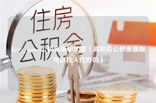 沅江公积金离职代提（离职后公积金提取可以找人代办吗）